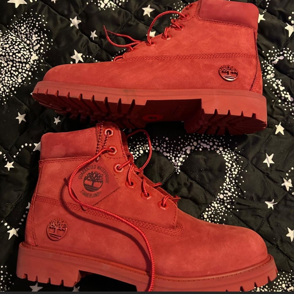 Timberland Red Boots